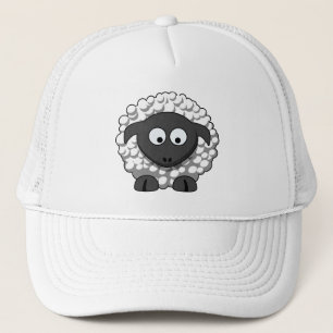 Casquette de moutons de bande dessinée