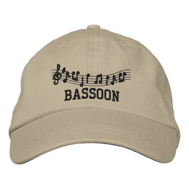 Casquette de musique brodé Bassoon (Devant)
