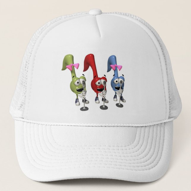 Casquette de musique de chanteurs de trio (Devant)