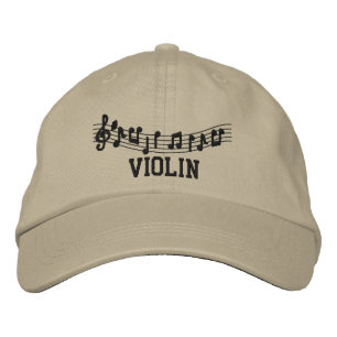 Casquette de musique violon brodé