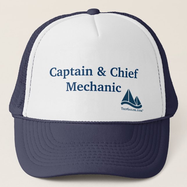 Casquette de navigation de mécanicien de capitaine (Devant)