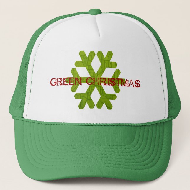 Casquette de Noël vert ! (Devant)