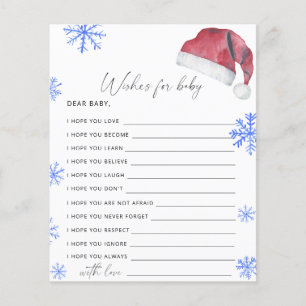 Casquette de Noël - voeux pour le jeu pour bébé