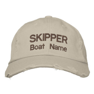 Casquette de nom de bateau et de skipper personnal