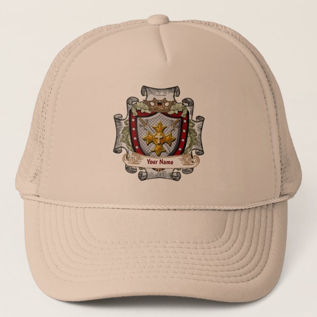 Casquette de nom de famille Victory Shield (Devant)