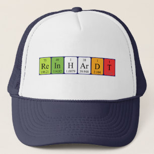 casquette de nom de table périodique Reinhardt