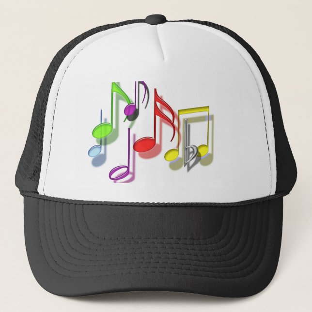 CASQUETTE de notes musicales (Devant)