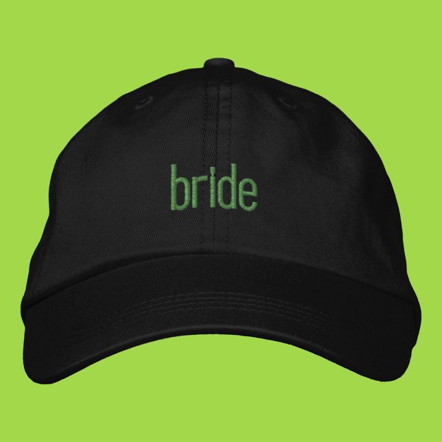 Casquette de papa brodée fille verte de mariée d'é (Créateur téléchargé)