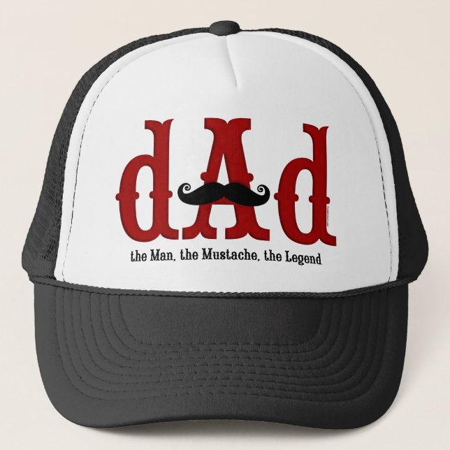 Casquette de papa de moustache (Devant)