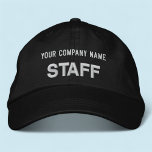 Casquette de personnel brodé noir Casquette de bas<br><div class="desc">Personnalisez facilement ce casquette brodé noir Alternative Apparel avec votre propre texte personnalisé. Vous pouvez également le customiser avec votre logo ou autre image. Ce style chino twill casquette est 100% coton. Le style "Casquette de laine Flexfit" offre des options pour ajouter votre broderie sur les côtés et le dos....</div>