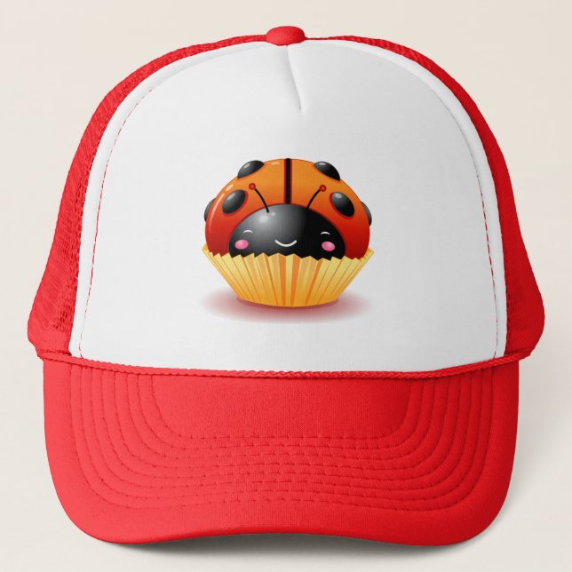 Casquette de petit gâteau de coccinelle (Devant)