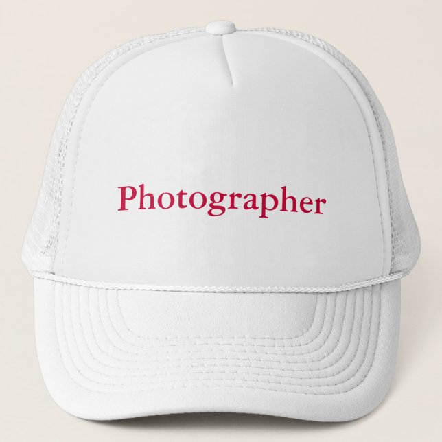 Casquette de photographe (Devant)