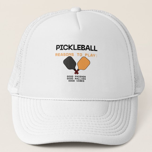 Casquette de Pickleball – Raisons de Jouer (Devant)