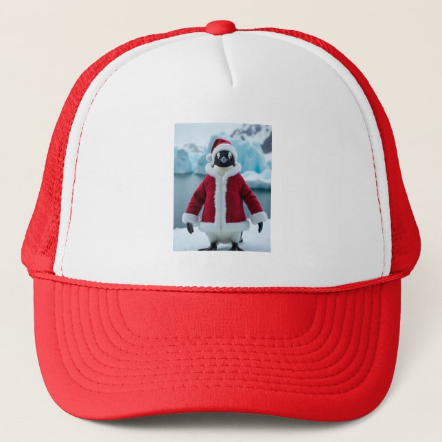 casquette de pingouin père Noël (Devant)