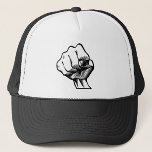 Casquette de poing cliné