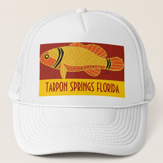 CASQUETTE DE POISSONS DE TARPON SPRINGS (Devant)