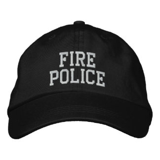 casquette de police des incendies