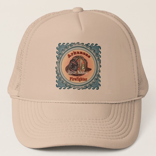 Casquette de pompier Arkansas (Devant)