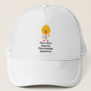Casquette de poussin de conscience de fibromyalgie