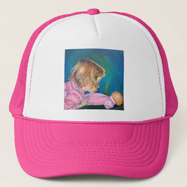 Casquette de pyjamas roses (Devant)
