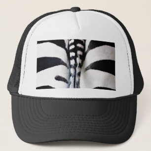 Casquette de queue de zèbre/casquette noirs et