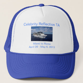 Casquette de réflexion de célébrité dans le bleu
