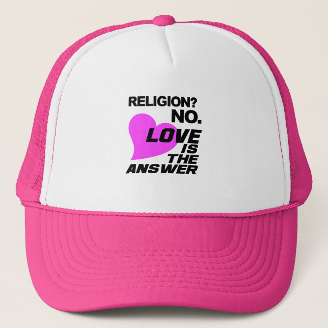 Casquette de religion et d'amour (Devant)