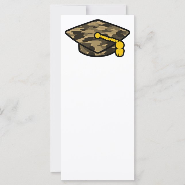 Casquette de remise des diplômes camouflage kaki (Devant)