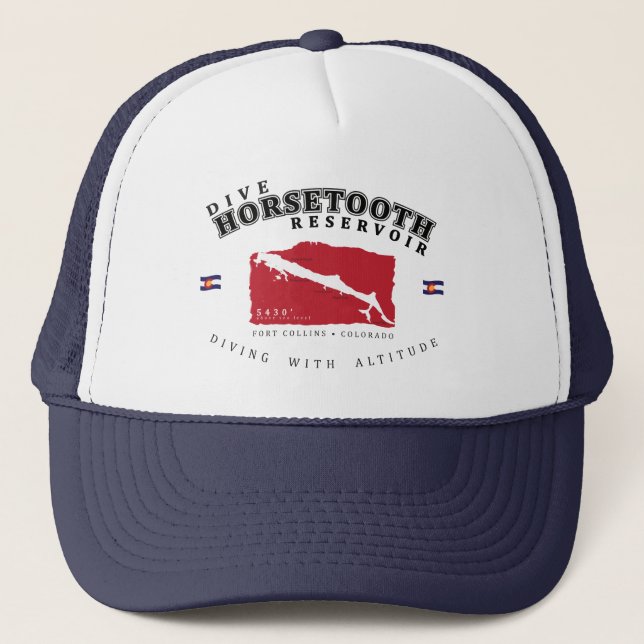 Casquette de réservoir de Horsetooth de piqué (Devant)