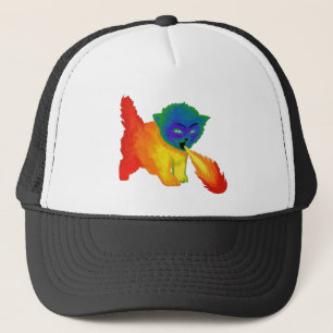 Casquette de respiration de camionneur de chaton