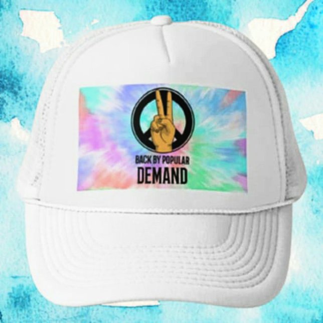 Casquette De Retour sur Demande | Peace Sign Tie-Dye (Créateur téléchargé)