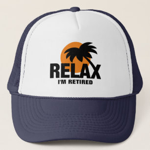 Casquette de retraite avec le logo de coucher du