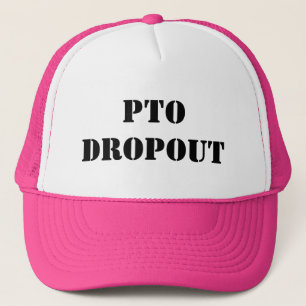 Casquette de rose d'abandon scolaire de PTO