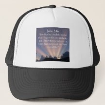 Casquette de routier avec verset biblique Jean 3:1