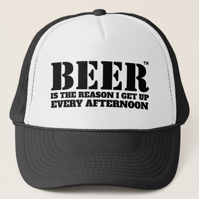 Casquette de routier Bière Est La Raison (Devant)