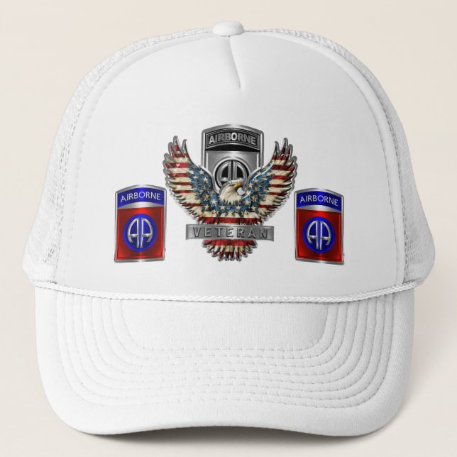 Casquette de routier de la 82e division aéroportée (Devant)