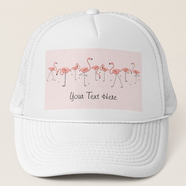Casquette de routier 'Texte' du groupe rose des fl (Devant)