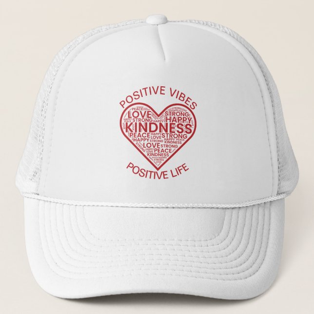 Casquette de routier Vibes Positives Vie Positive (Devant)