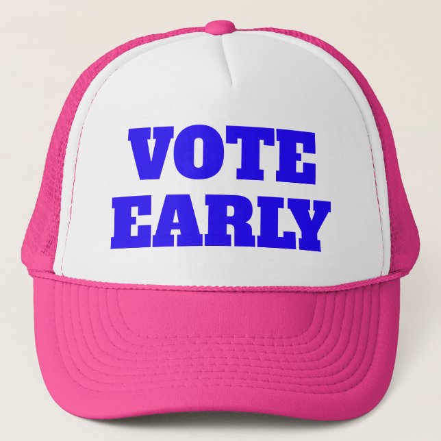 Casquette de routier Vote Early (Devant)