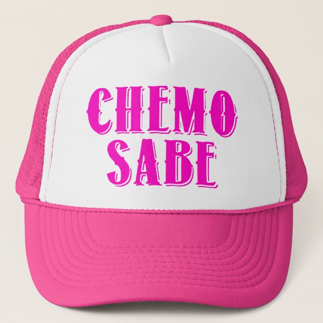 Casquette de Sabe de chimio dans le rose (Devant)