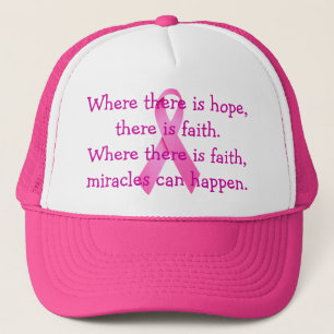 Casquette de sensibilisation au cancer de l'espoir