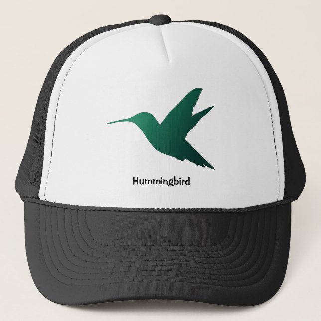 Casquette de silhouette de colibri (Devant)