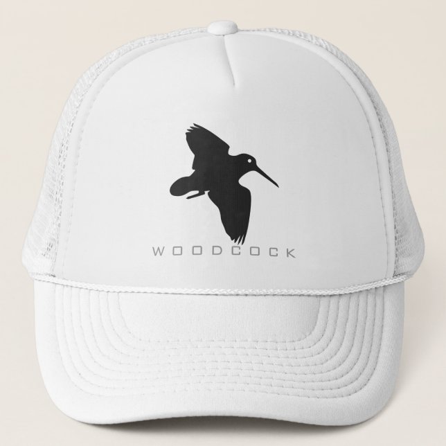 Casquette de silhouette d'oiseau de Woodcock (Devant)