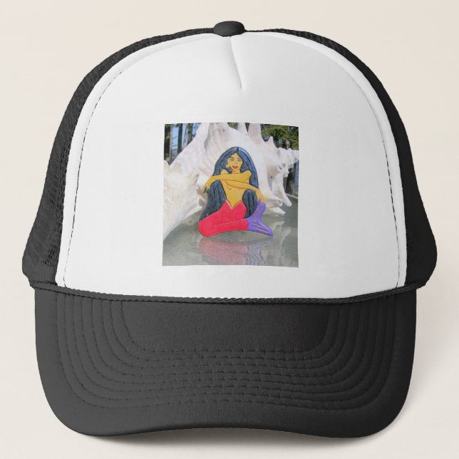 casquette de sirène à poil noir (Devant)