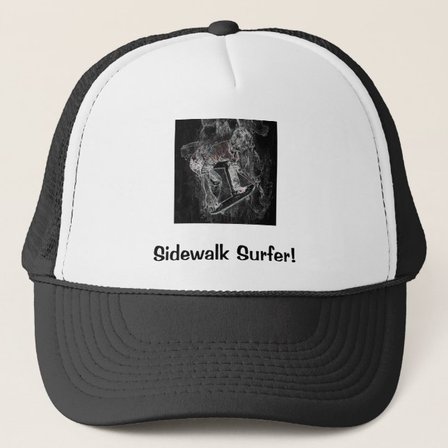 Casquette de skateur noir Sidewalk Surfer Pro Imag (Devant)