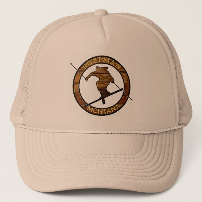 Casquette de skieur Bozeman Montana (Devant)