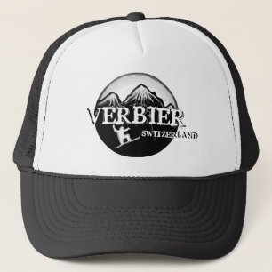 Casquette de snowboard noir Verbier Suisse