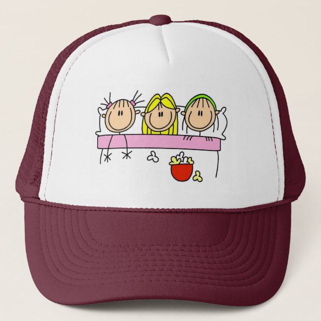 Casquette de soirée pyjamas de fille (Devant)