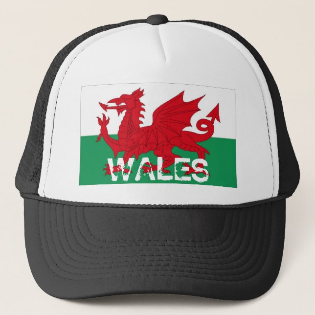 Casquette de souvenir de drapeau de cymru du Pays (Devant)