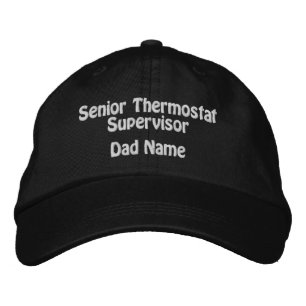 Casquette de superviseur de thermostat brodée pers